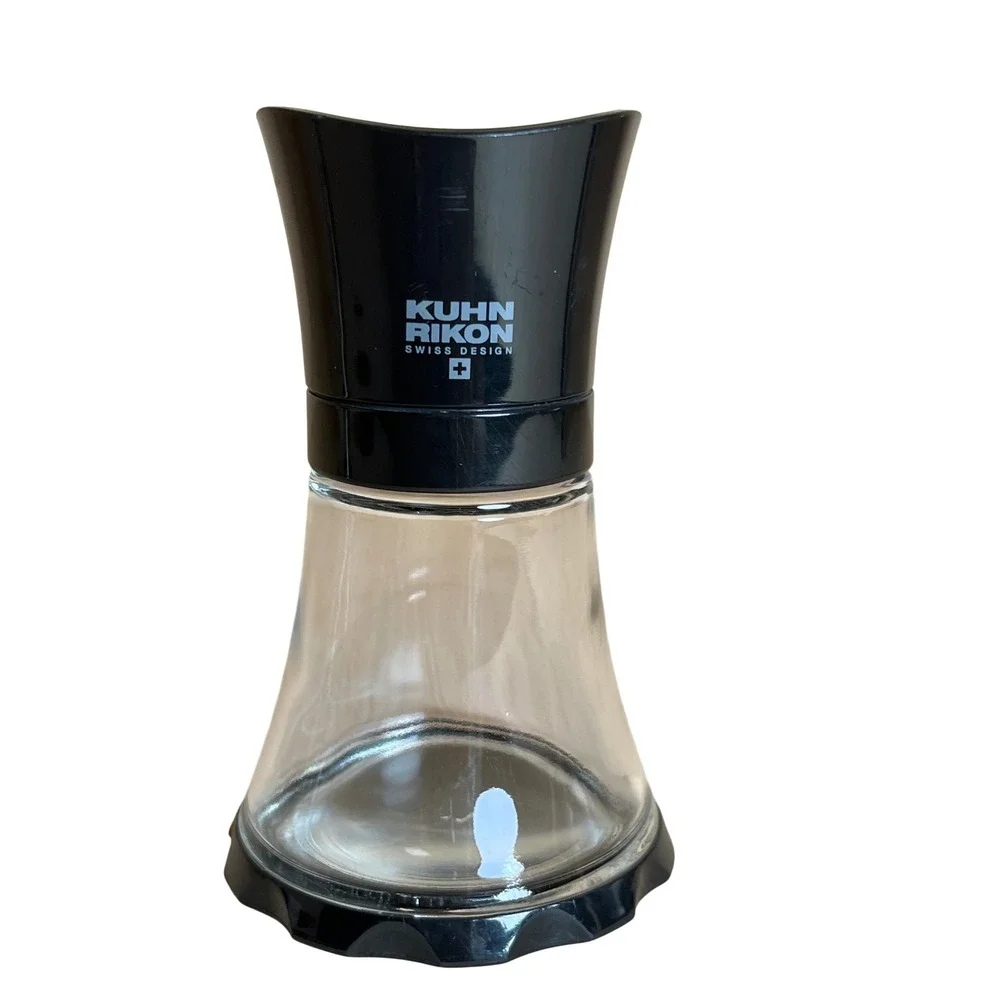 Kuhn Rikon Swiss Design Spice Grinder Black Glass Ceramic Salt Pepper Mill